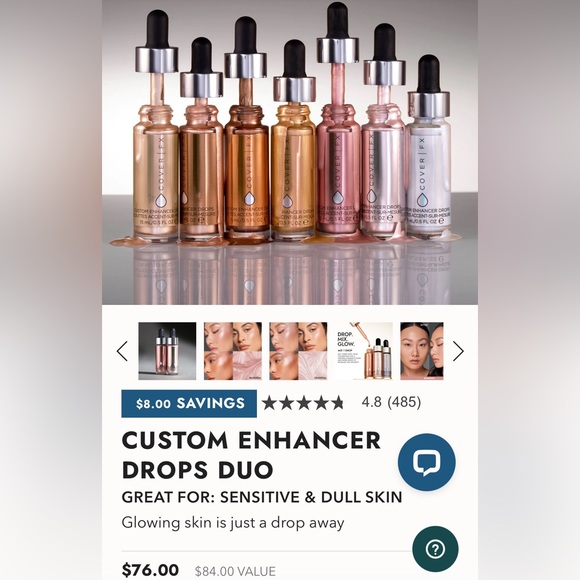 Custom Enhancer drops DUO in Rose Gold - Picture 2 of 3